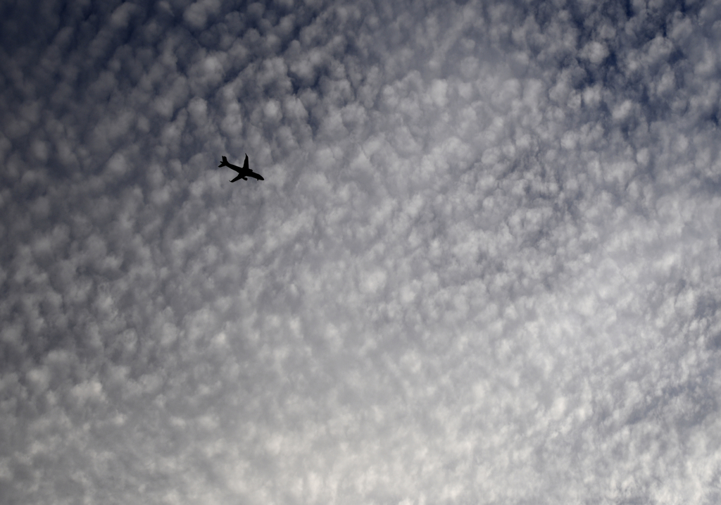 雲と飛行機