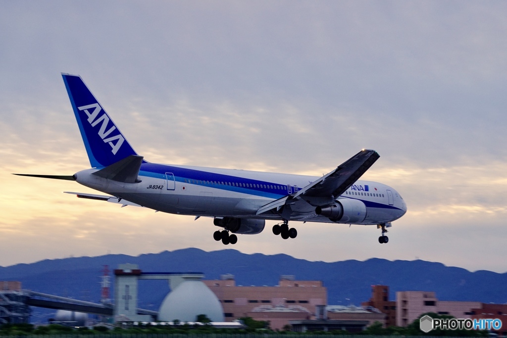 飛行場の夕景 ✈︎