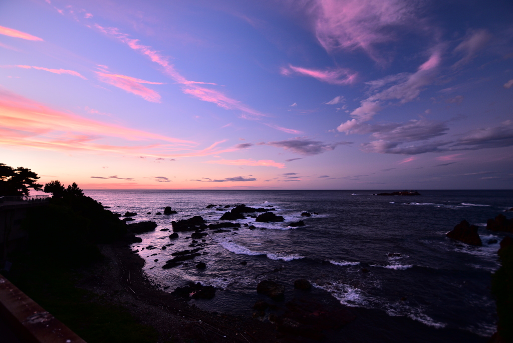 北近畿の夕焼け