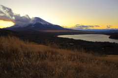 夕暮れ富士
