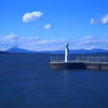 霞ヶ浦より筑波山を臨む