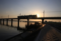 朝日と鹿島線