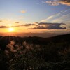 里山の朝陽