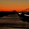 富士山夕景