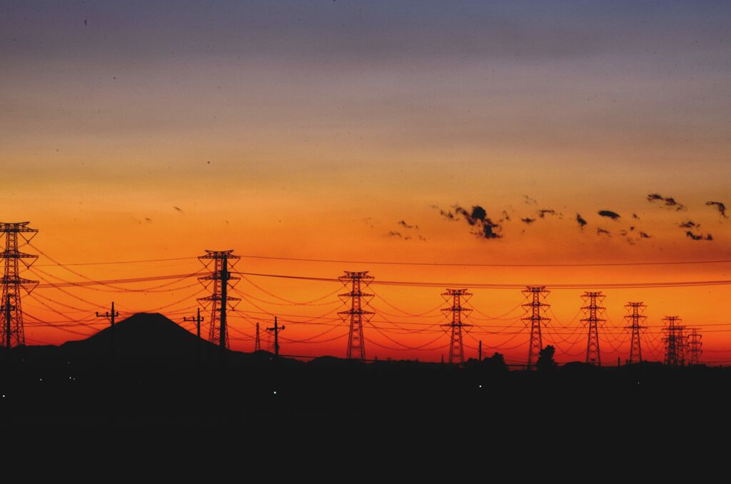 夕景富士
