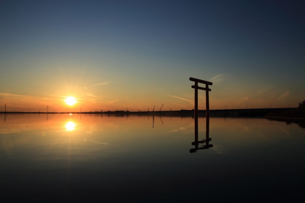 水上鳥居