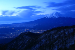 夜明けの富士