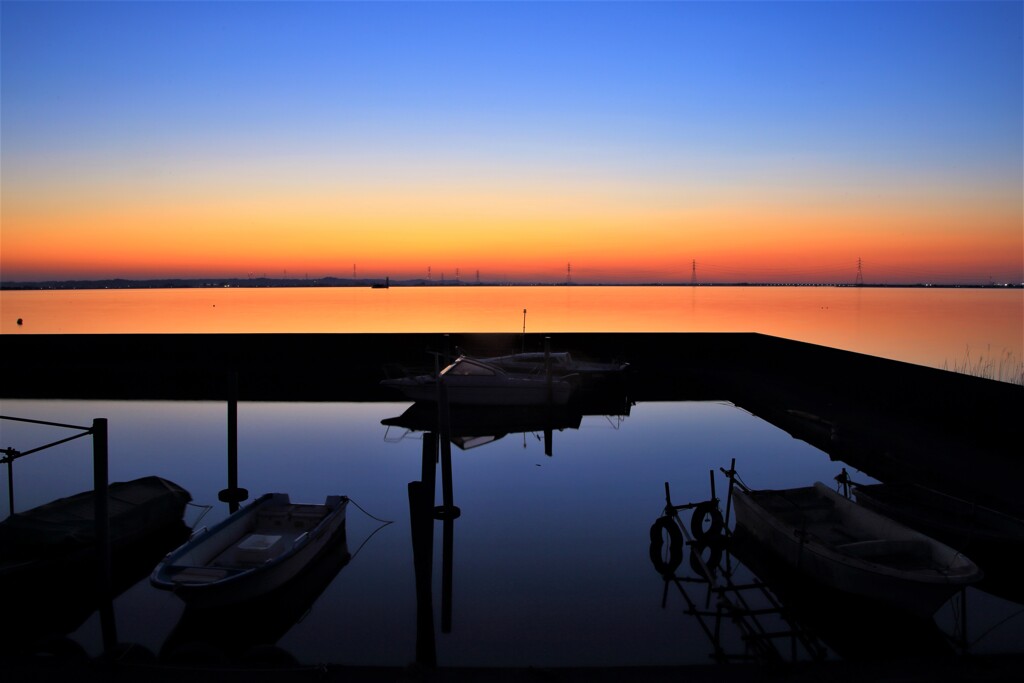 外浪逆浦の夕景（そとなさかうら）