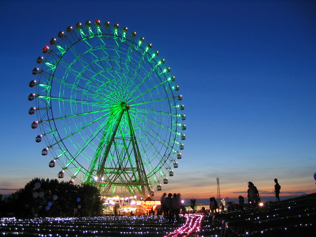 観覧車2 2010（夜景） PowerShot A70