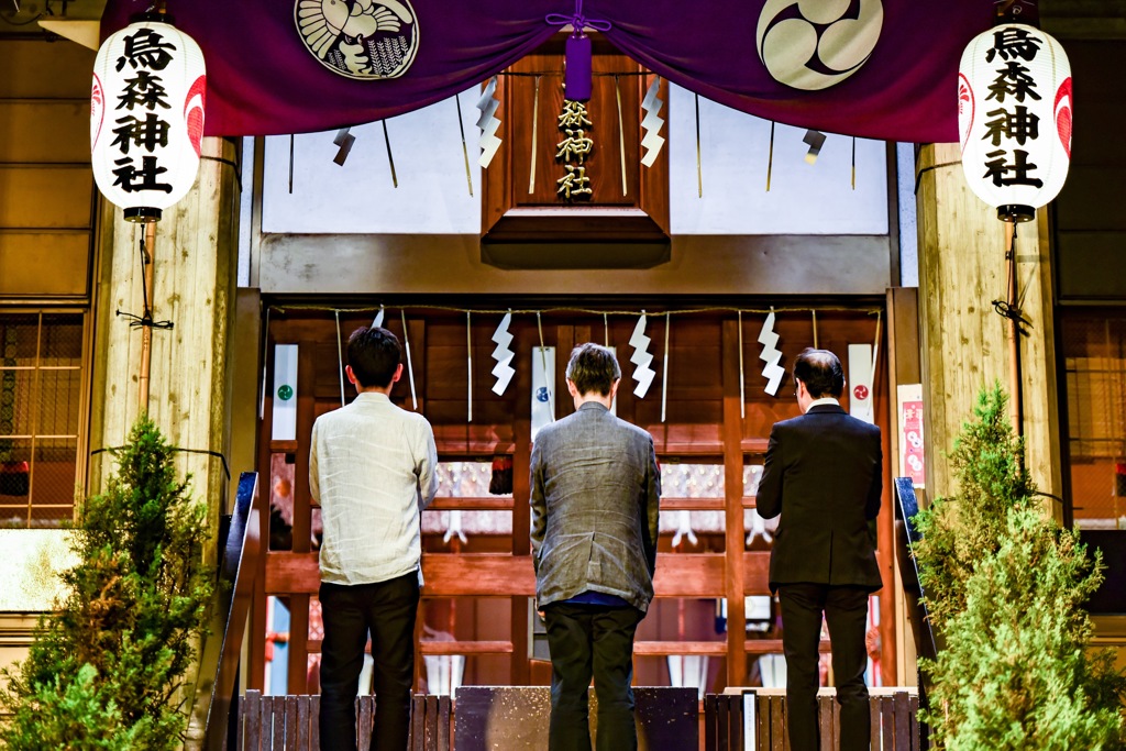 三人の祈願