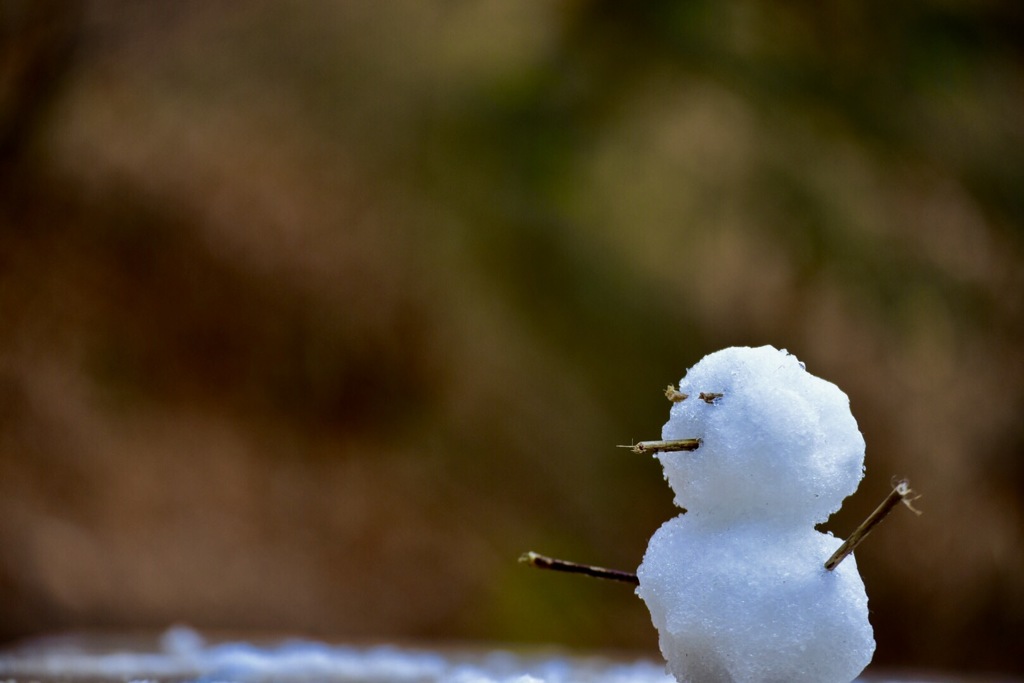 初雪だるま