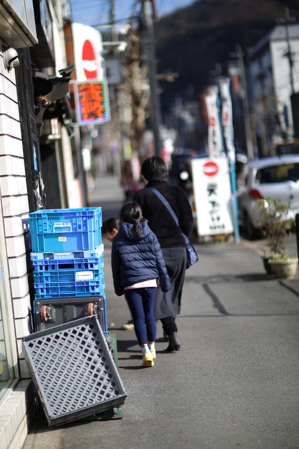 和やかな散歩