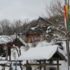 元旦　雪のお寺