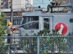 洗車中