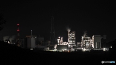 発電所の夜景