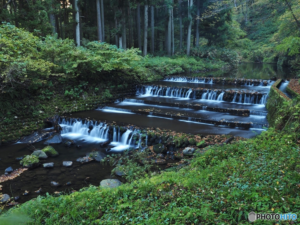 林道の堰