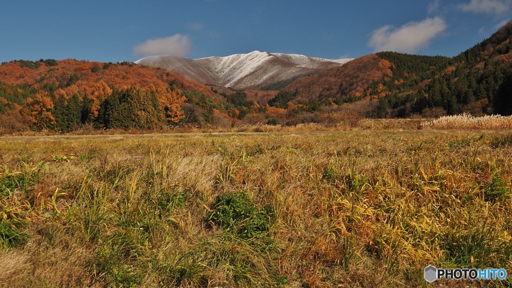 冠雪の山