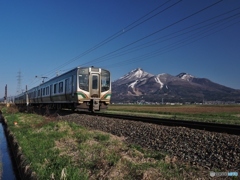 磐越西線と磐梯山