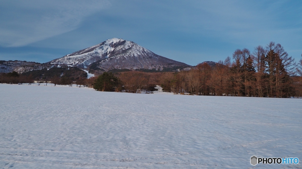 雪の磐梯山