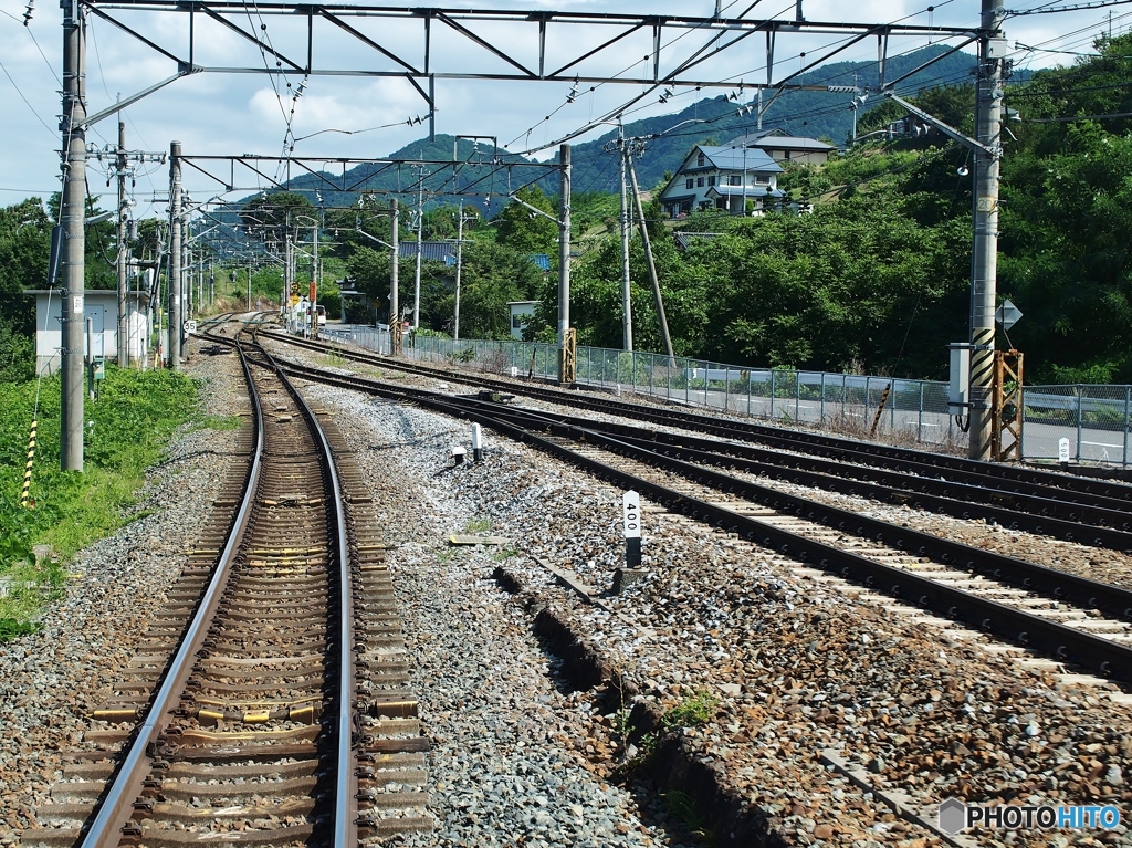 スイッチバック姨捨駅