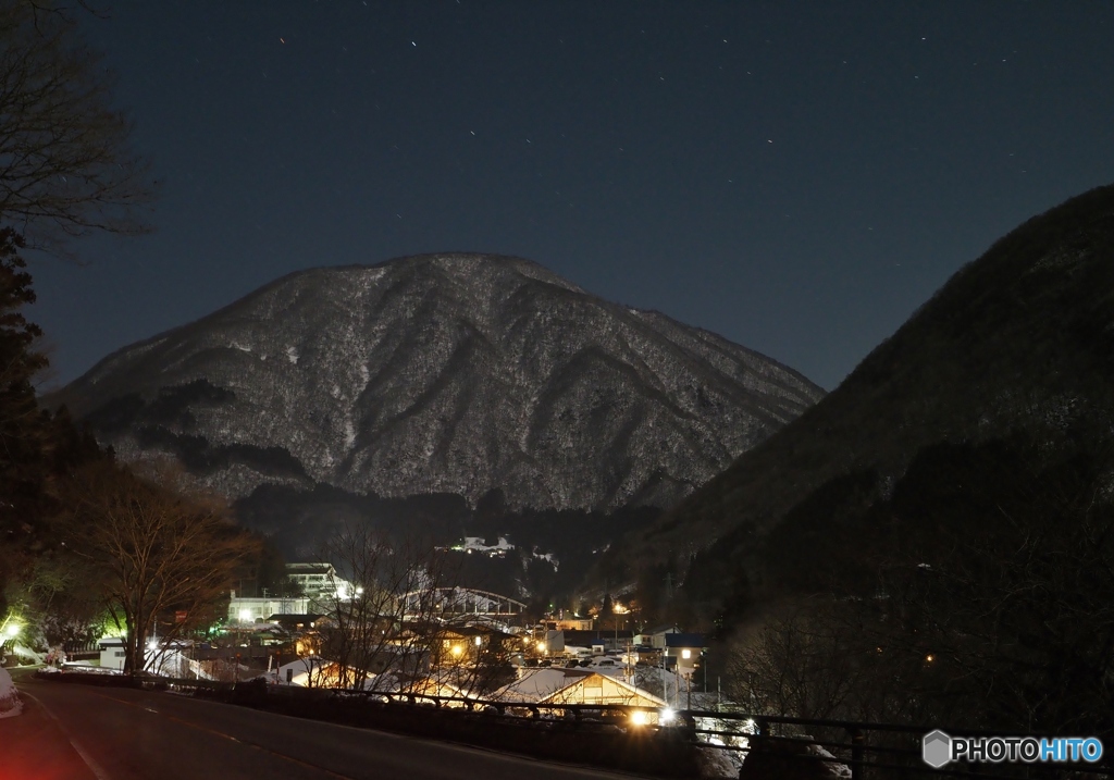 月夜の夜景