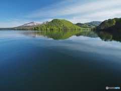 檜原湖から磐梯山