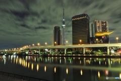 夜景　向島方面