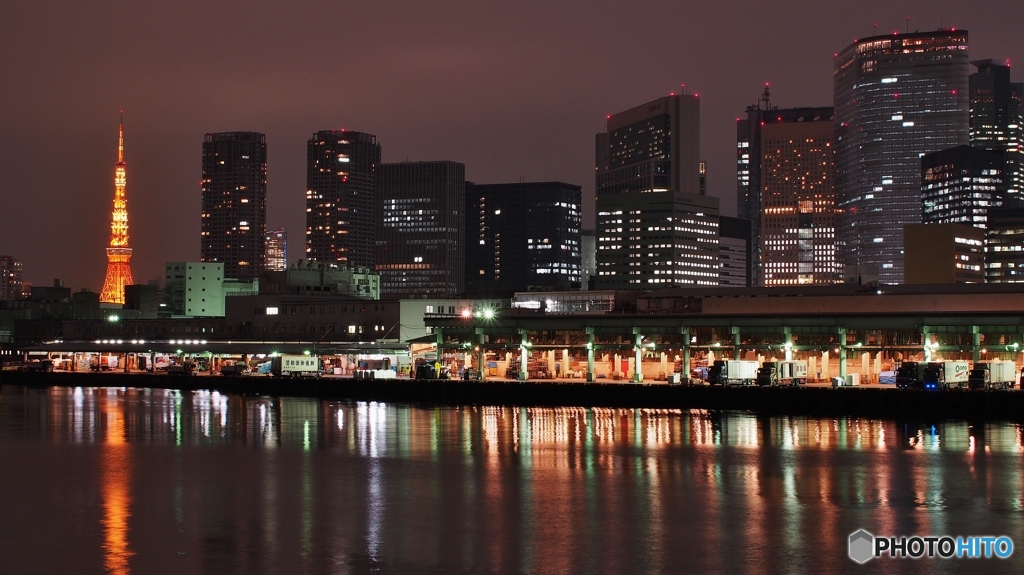 築地と東京タワー