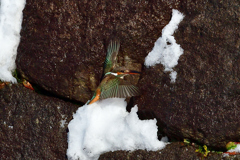 雪塊に着地（２）