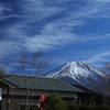 お茶屋と富士山と。