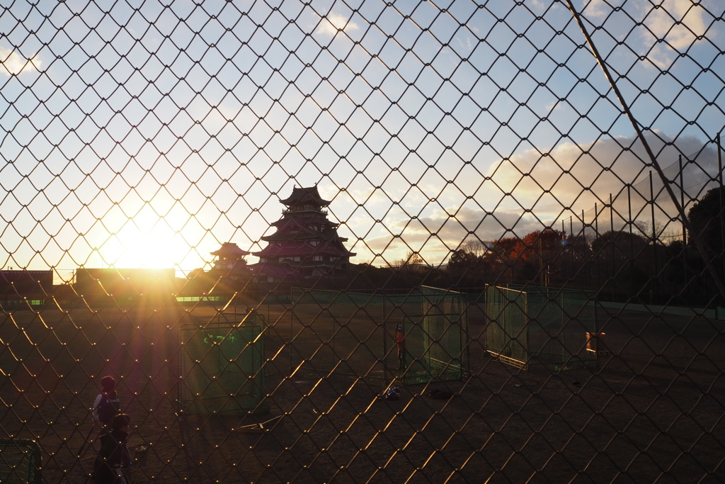 練習は もう日の入りや あとわずか