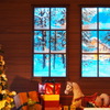 クリスマス ホテルロビーで 気分ハイ