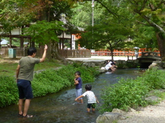 上賀茂の 夏の思ひ出 水遊び