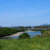 風渡る 山紫水明 宇治の川