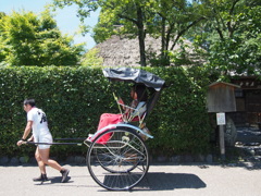 夏の日の思い出づくり嵯峨の道