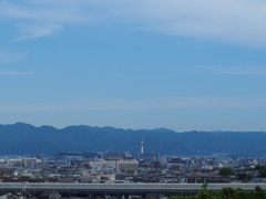 つかの間の梅雨の晴れ間や京の街