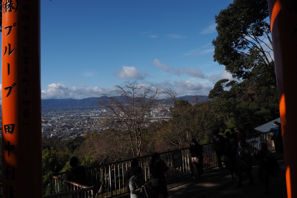 冬晴れ間 お山巡りで 見る景色