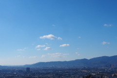 冬晴れや 大阪方面 視界良し