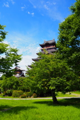 緑濃し 梅雨明け間近 伏見城