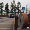 街道の 橋のシンボル 一文銭