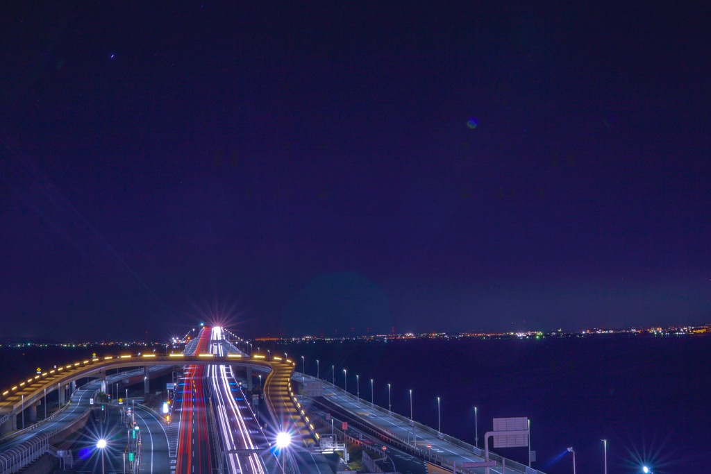 海ほたるから