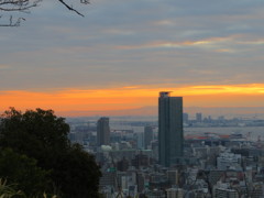 神戸の朝焼け
