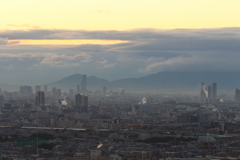 大阪の朝景