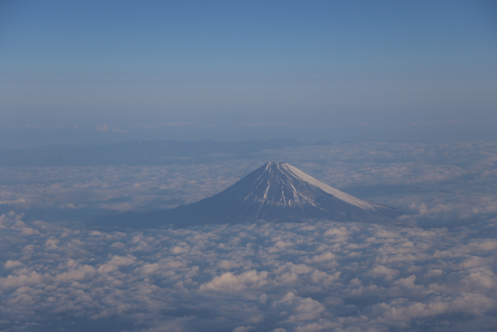 空撮の富士山