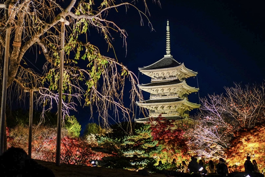 東寺　秋の夜