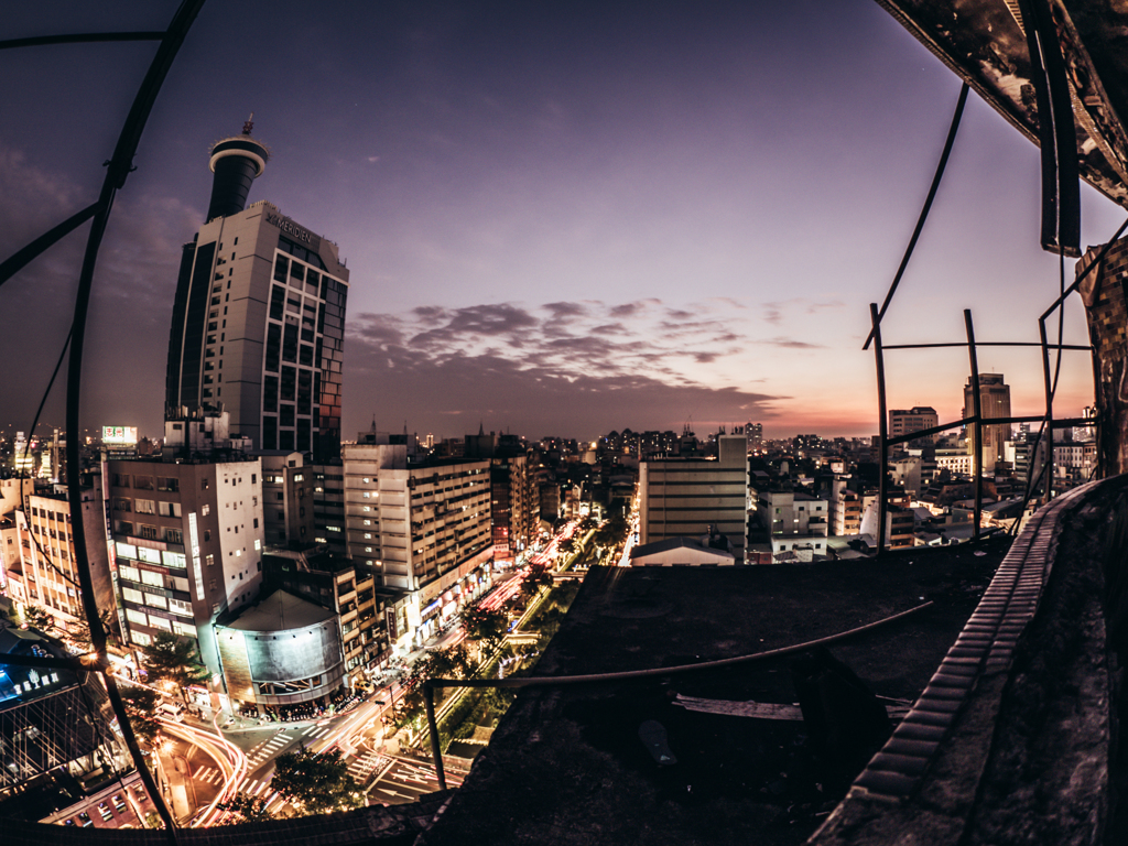 Dusk from a scrapped building. Part 2