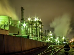 工場夜景 