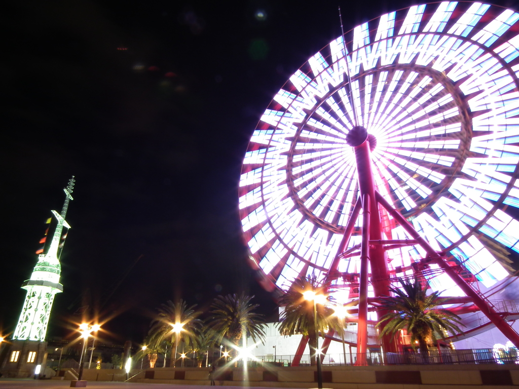ハーバーランド 観覧車 夜景