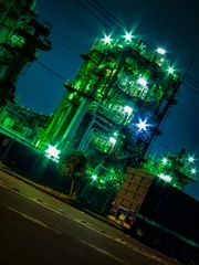 工場夜景 