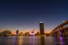 みなとまちの夕暮れ